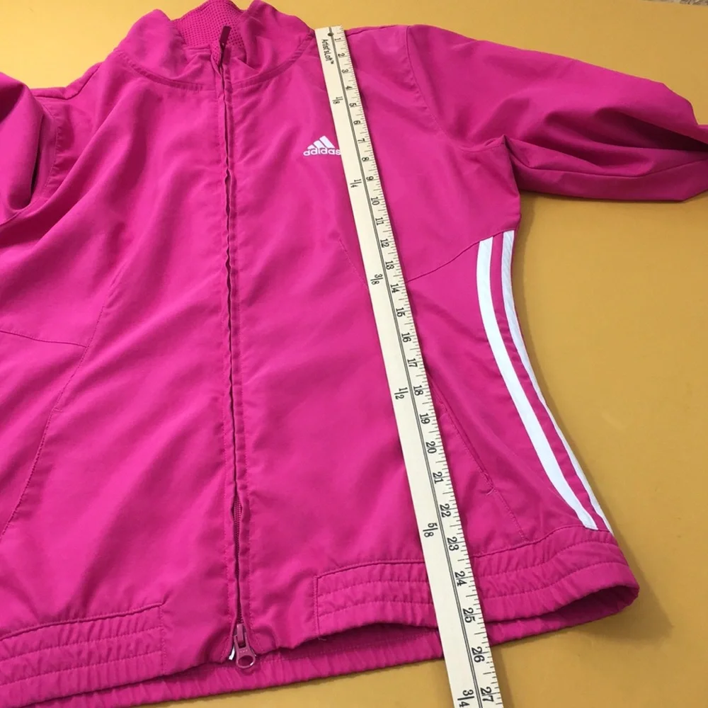 Adidas Pink Track Jacket Full Zip Jogging Training - Picture 7 of 11